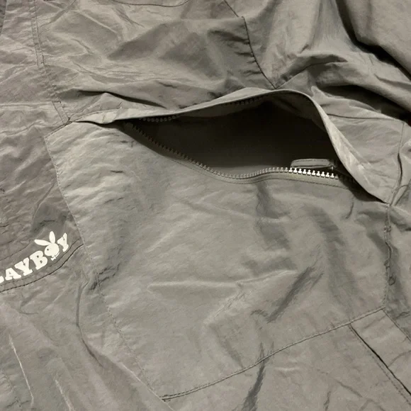 Pacsun playboy grey lightweight windbreaker